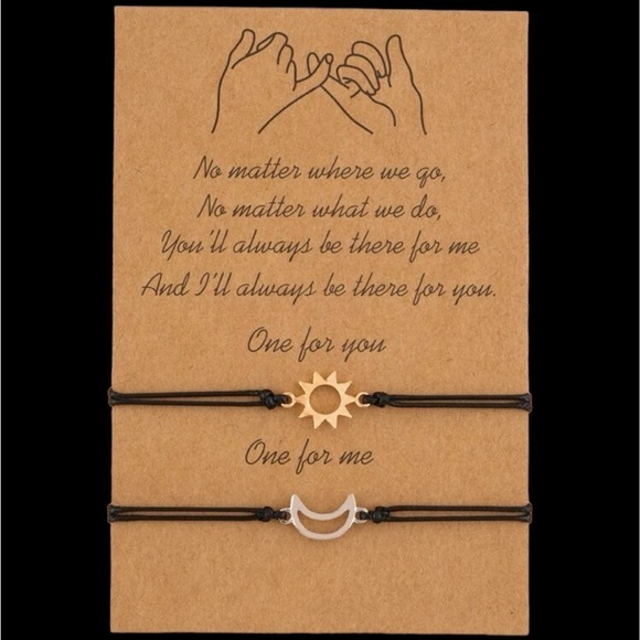 Celestial You & Me Leather Bracelets - Picture 2 of 5